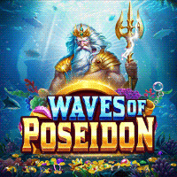 웨이브 오브 포세이돈 메인 화면 - 6x5 그리드의 바다 신화 테마 슬롯으로 멀티플라이어 릴과 보너스 심볼이 특징